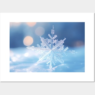 Snow Flake Nature Serene Tranquil Peace Posters and Art